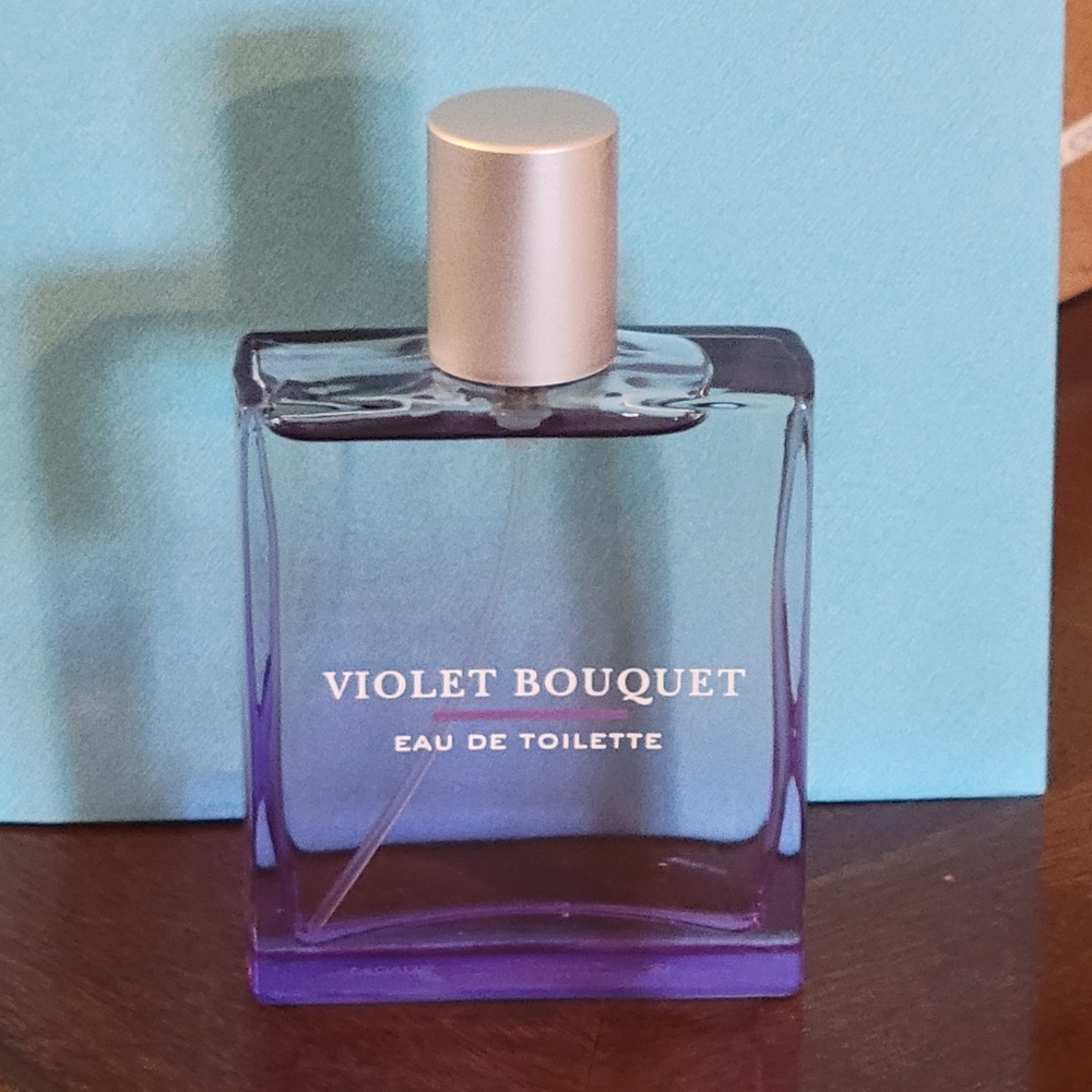 Bath & Body Works Violet Bouquet Eau de Toilette - Purple and Silver Full Bottle